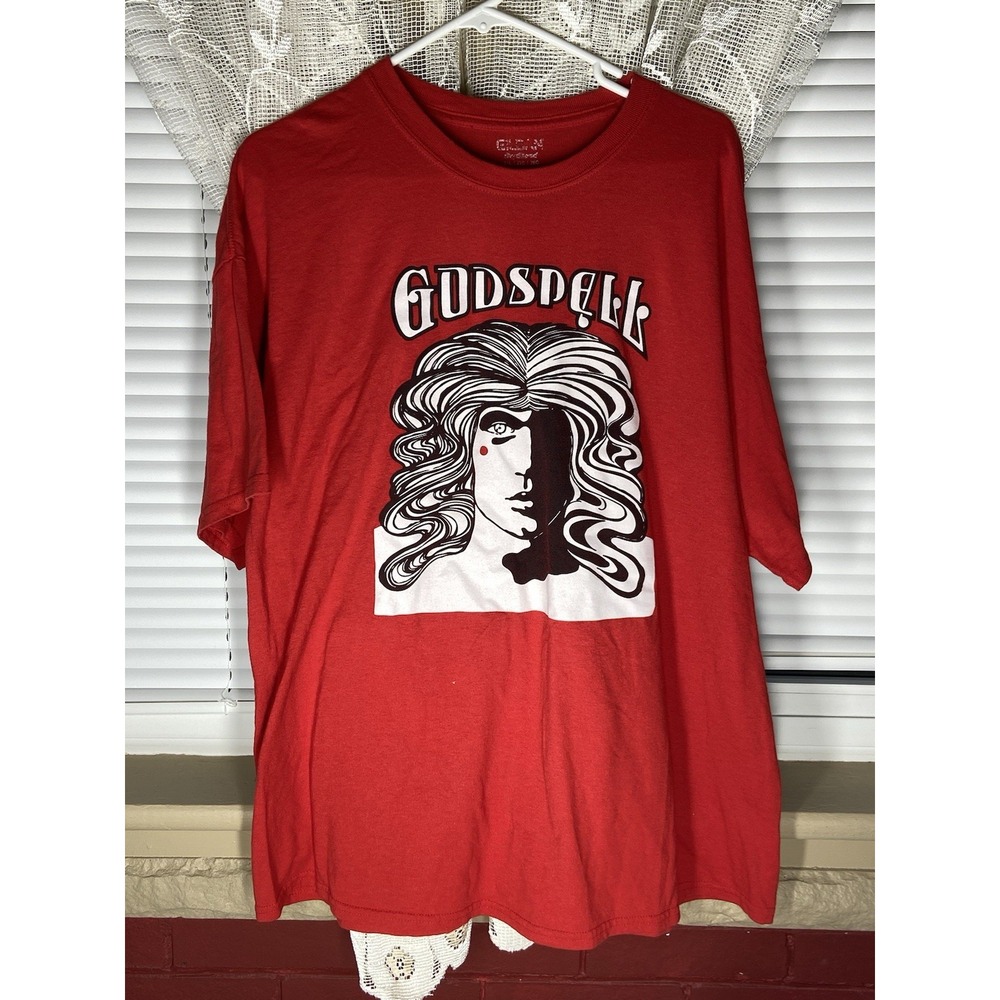 Vintage Godspell T Shirt Adult 2XL Y2K Band Custom Shirt Red Make Offer